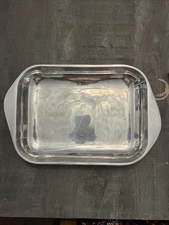 Vintage Nambe 514 Serving Dish Bowl Metal Alloy Rectangular 10”x13.5”