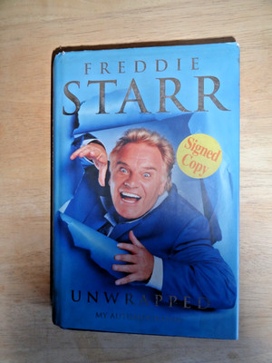 Freddie Starr Unwrapped Signed Copy Hardcover - Rel-2001 - P281