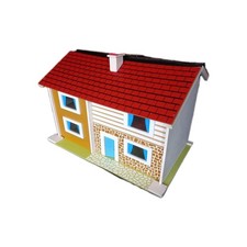 RARE 1960s WOODEN DOLLS HOUSE 