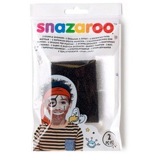 Snazaroo Halloween Fancy Dress - Black Face Paint Sponges - Stipple x2