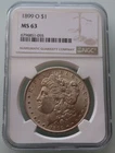 1899-O Morgan Silver Dollar NGC MS63 BU New Orleans mint, SHIPS FREE