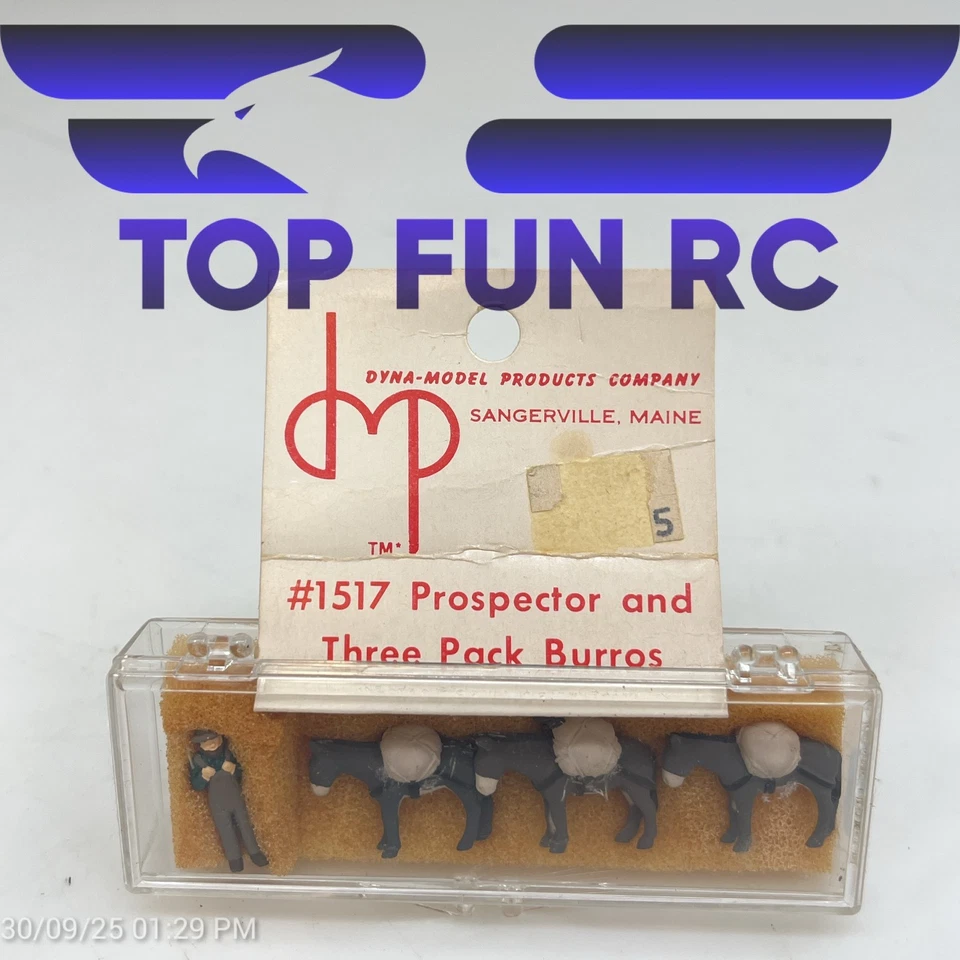 Dyna Model #1517 Prospector & Three Pack Burros - Image 2 of 2