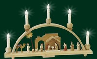 Schwibbogen Christi Geburt Elektrisch Erzgebirge Seiffen Lichterbogen NEU 01228