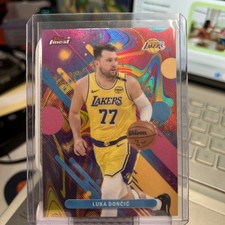 2025-26 Finest #81 Luka Doncic Oil Spill Refractor