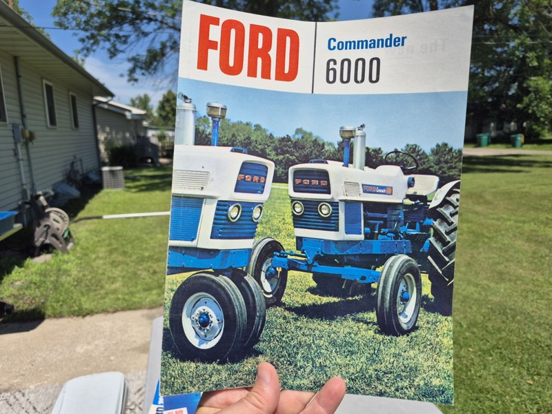 Vintage Original 1960s Ford Commander 6000 Tractor Brochure