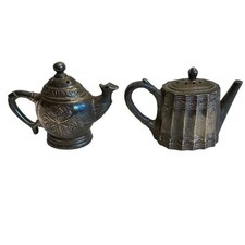 Vintage Godinger Silver Art Co. Coffee and Tea Pot Salt and Pepper Shakers