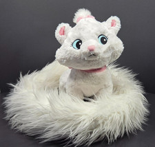 Disney Aristocats Plush Princess Cat Marie with Long Tail - White