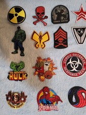 Collection Of Vintage Embroidered Patches. Various Subject Matters