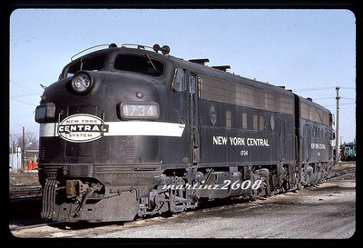 (MZ) DUPE TRAIN SLIDE - NEW YORK CENTRAL (NYC) 1734 + POWER LASH-UP