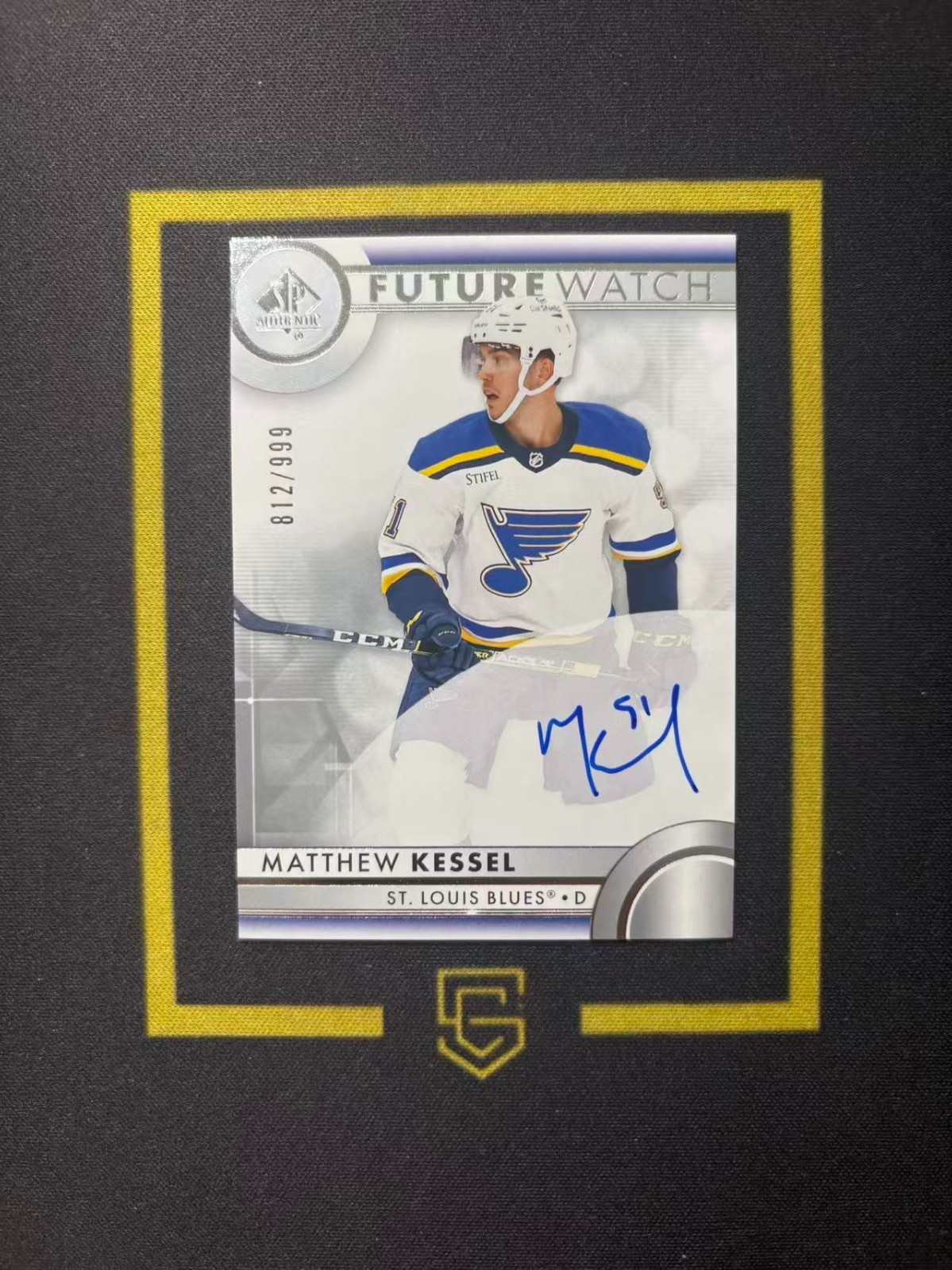 2023-24 SP Authentic Future Watch Auto /999 Matthew Kessel FCCZ