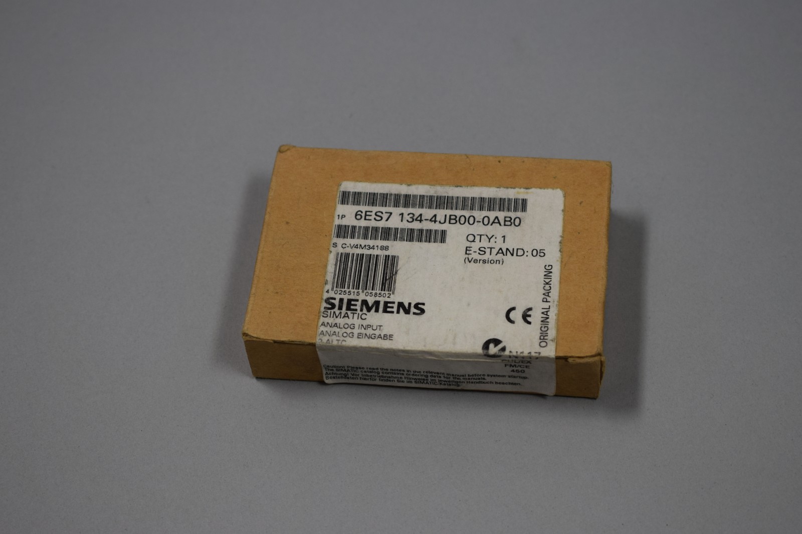New Siemens 6ES7134-4JB00-0AB0 [24 Months Warranty]