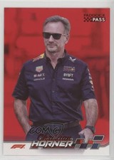 2024 Topps Paddock Pass Formula 1 Team Principals Red Foil Christian Horner 0y59