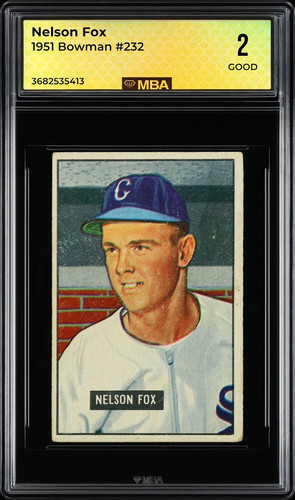 Nelson Fox #232 1951 Bowman card