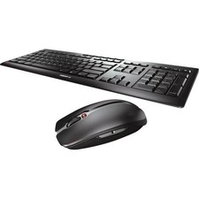 Cherry Stream Desktop Wireless Lighted Black Keyboard Mouse Combo JD8500EU-2