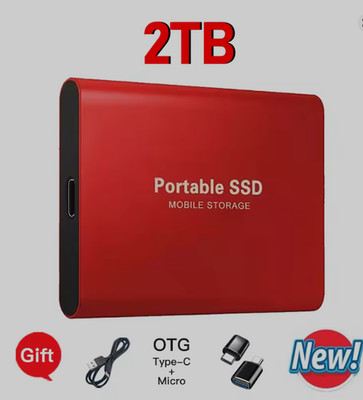 2TB Portable External Hard Drive   2TB SSD USB 3.1 Storage for Windows/Mac