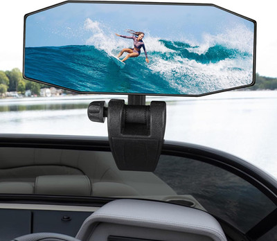 Boat Mirror Rear View Pontoon Mirror for Marine Ski Water Skiing Surfing,4.7'' X
