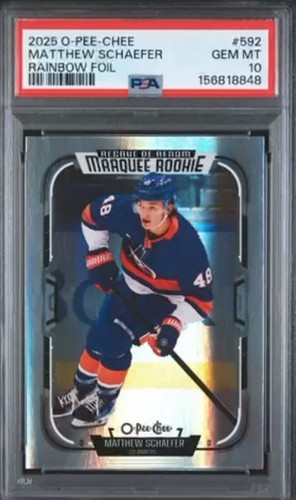 Matthew Schaefer [Rainbow Foil] #592 2025 O-Pee-Chee card