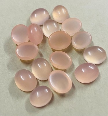 Top Quality Pink Chalcedony Oval Cabochon Loose Gemstone 3X5MM TO 12X16MM