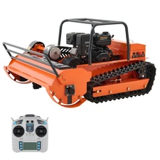 47.2" Hybrid Remote Control Lawn Mower 13.6hp Crawler Mower 45° Climbing 459cc