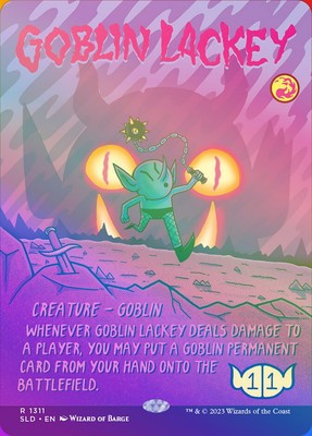 [MTG] Goblin Lackey (Foil) (Showcase) (1311) (SLD) NM