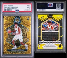 2023 Mosaic Taylor Hendricks Gold Fast Break 10/10 RC #221 PSA 9 -  POP 1 None^^