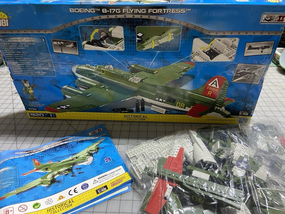 COBI Boeing B-17G Flying Fortress Bomber SET# 5703 (920 Pcs.) Incomplete - Image 4 of 4