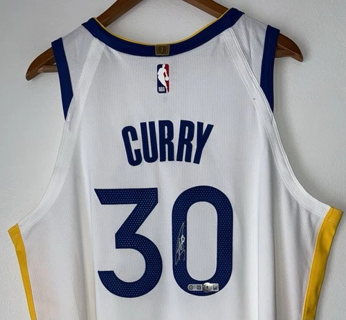 Stephen Curry Signed Warriors Authentic NBA Nike ADV Autograph Jersey USASM BAS
