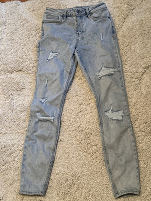 Ksubi Women s Skinny Jeans Light Wash Distressed Blue Denim 5-Pocket Size 24