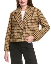 Sandro Tweed Wool-Blend Jacket Women's