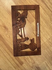 Two Hand Carved Pieces. Wooden Sculpture.