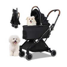 Pet Stroller for Small Dogs  Cats   Gravity Foldable 3 in 1 Dog St... Fas