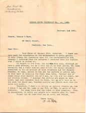 Jesse Grant Roe New York NY 1892 Letterhead Attorney Petty Law Suit Poor Returns