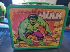 The Incredible Hulk Metal Lunch Box VTG No Thermos See Pictures