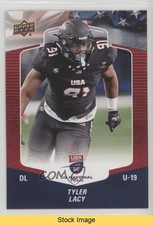 2018 Upper Deck USA Football Blue Border Tyler Lacy #68 READ 0q0m