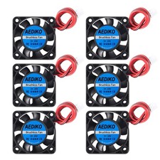 6pcs 4010 Fan 24V 3D Printer Cooling Fan 40x40x10mm Mini Brushless Fan with 2...
