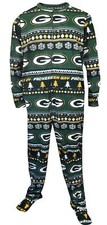 New Green Bay Packers Holiday Ugly Sweater Adult One Piece Limited Edition Med