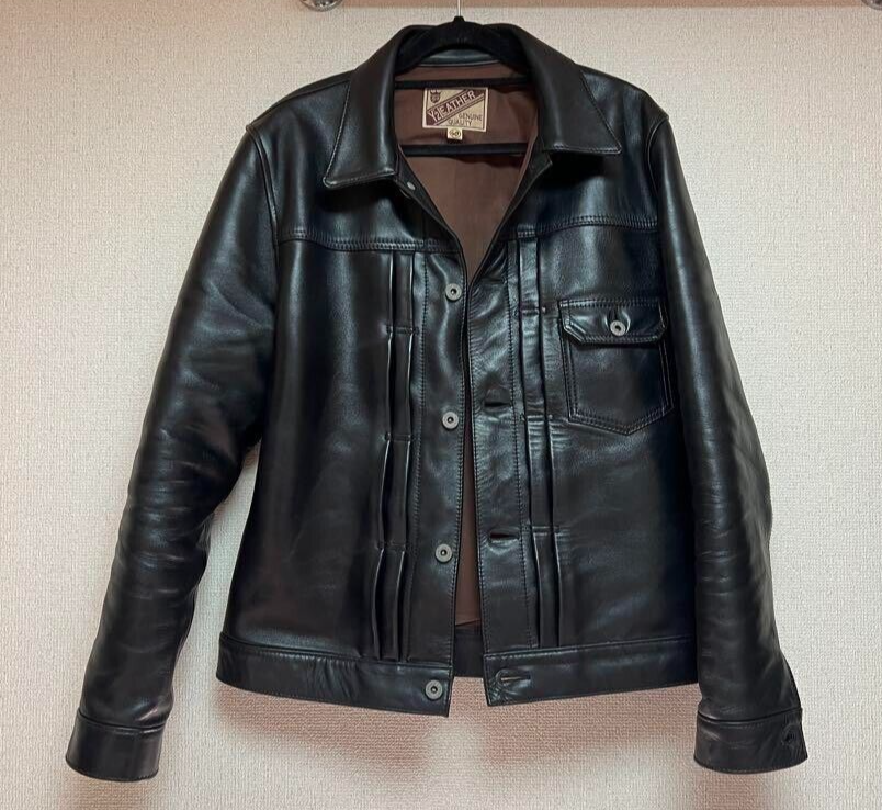 Y'2 LEATHER ECO HORSE 1st Type JACKET EB-140 Size 40 Color