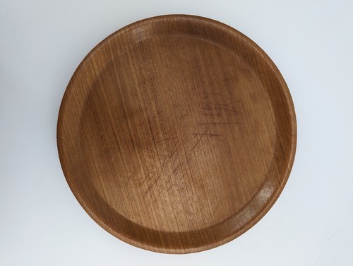 Set of 7 Round Wood Plates Platters 12" - Picture 12 of 16