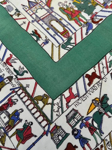 Hermes Scarf Rare Edward Rex, Tapisserie de Bayeux, 1940 by Charles Pittner - Picture 5 of 11