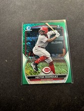 HECTOR RODRIGUEZ 2023 Bowman Chrome BCP-95 Green Shimmer Refractor /99 Reds RC
