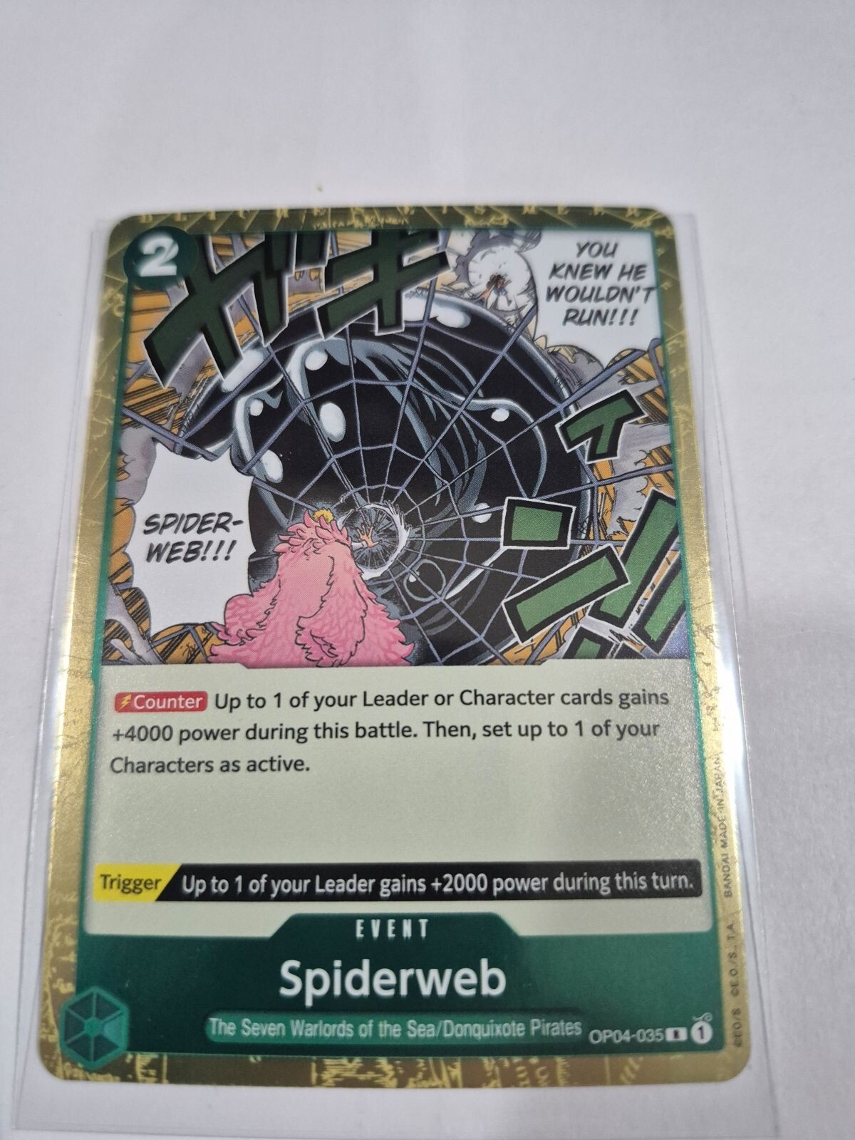 One Piece Kingdoms of Intrigue #OP04-035 Spiderweb Rare