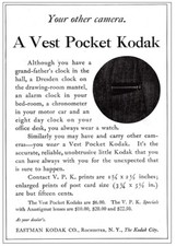 1917 Kodak: A Vest Pocket Kodak Vintage Print Ad