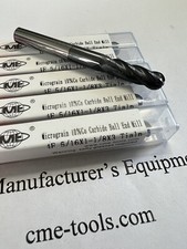 5pc 5/16x1-1/8x3" long Carbide Ball End Mills Tialn Coated 4flt 1006-BTN-516L300