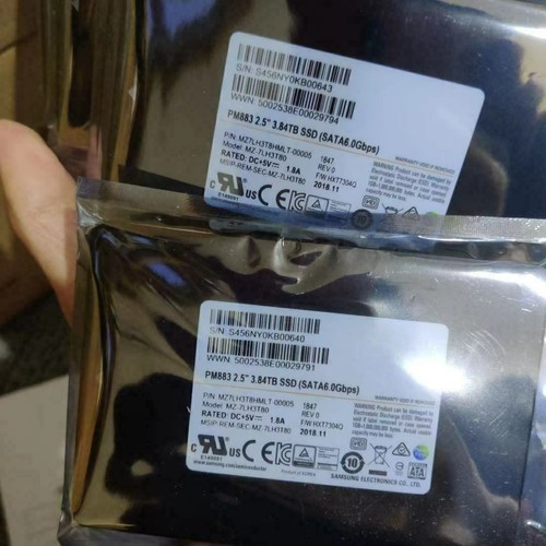 Samsung PM883 Series 3.84TB SSD 2.5" SATA 6Gb/s MZ-7LH3T80 MZLH3T8HMLT-00005 - Picture 3 of 3