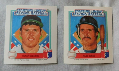 1988 Starting Lineup Talking Baseball Boston Red Sox Baseball Card Pick one
