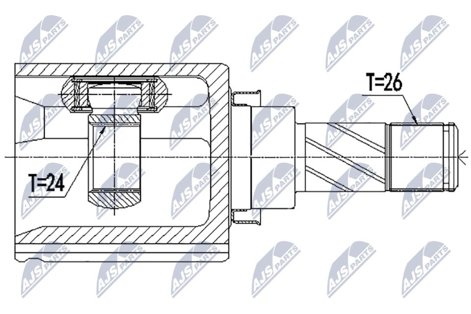 NPW-NS-099 NTY Drive Shaft for NISSAN