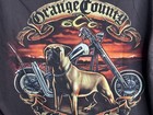 Orange County Choppers Brown Motorcycle Graphic T Shirt Double sided Sz M