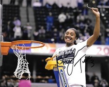 CONNECTICUT SUN MORGAN TUCK HAND SIGNED UCONN LADY HUSKIES 8X10 PHOTO W/COA