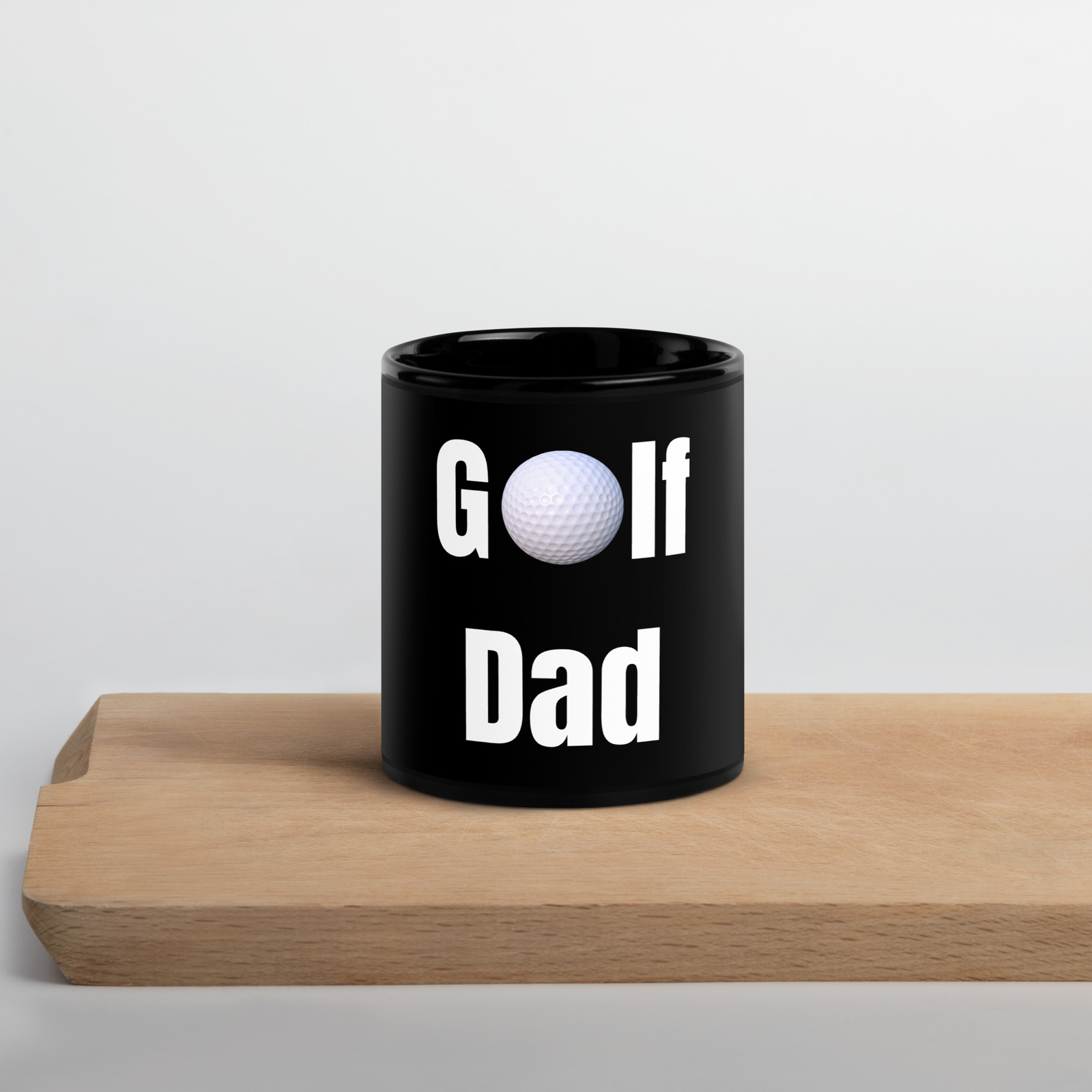 Dad Fathers Day Gift - Black Glossy Mug