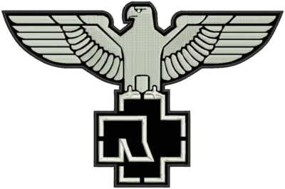 Large jumbo 15''  380mm RAMMSTEIN eagle embroidered patch